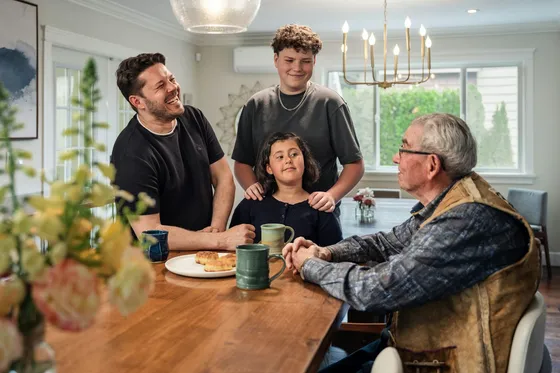 Familia anfitriona en Canadá