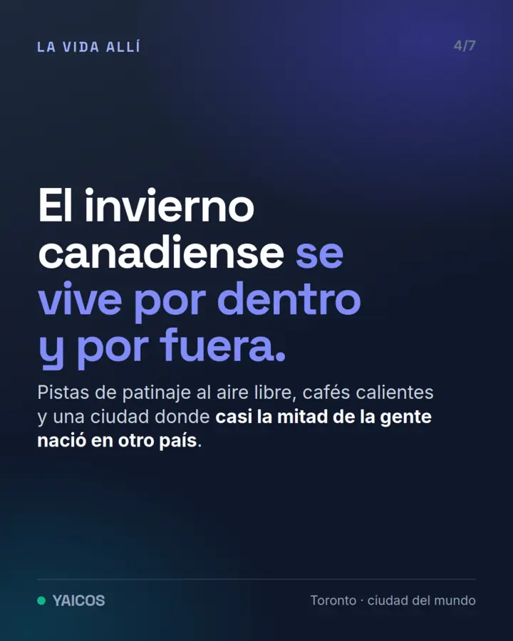 El invierno canadiense se vive por dentro y por fuera: pistas de patinaje, cafés y una ciudad del mundo